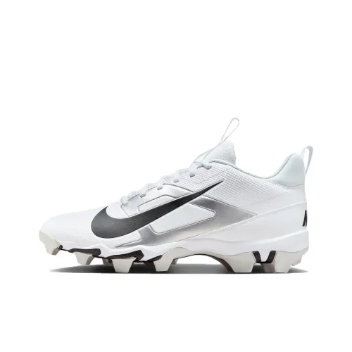 Nike Alpha Menace 4 FG Твердый грунт Амортизаторы Ударопрочный Футбольные бутсы Мужские Белый Серебряный Черный