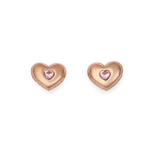 Серьги-гвоздики CHARLES KEITH из нержавеющей стали искусственного хрусталя женские розовое золото розовый