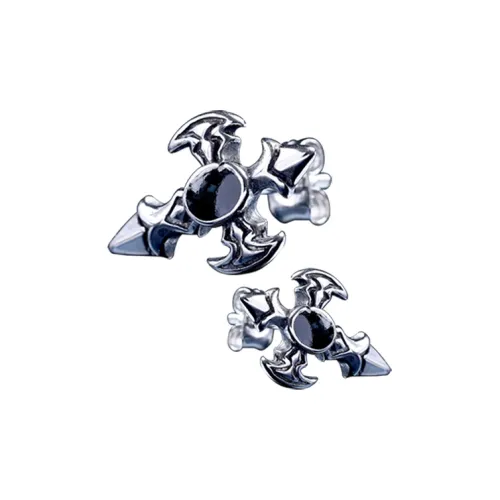 IDEE CREATIVE IDEA FOR YOU Титановые серьги-гвоздики унисекс