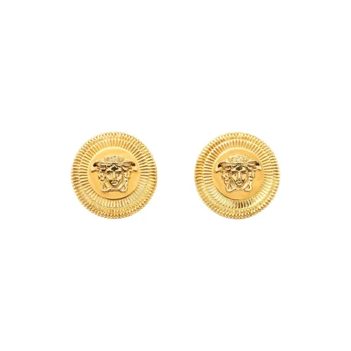 VERSACE Brass Stud Серьги Золотой Женские