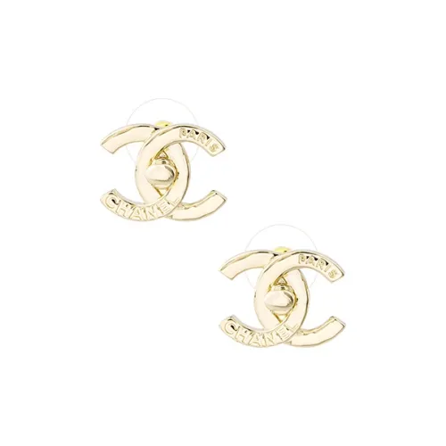 Серьги-гвоздики CHANEL Женские Золотые