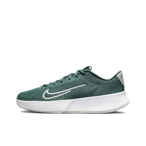 Nike Vapor Lite 2 Court Shock Absorbers Противоскользящие Дышащие Низкие Кроссовки для Тениса Женские Зеленые Белые