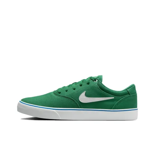 Nike SB Chron Амортизация Износостойкие Низкие Кроссовки для Скейтбординга Унисекс Зеленый Белый