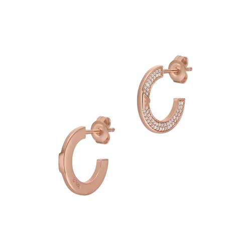 EMPORIO ARMANI Серьги с серебряной заклепкой женские розовое золото