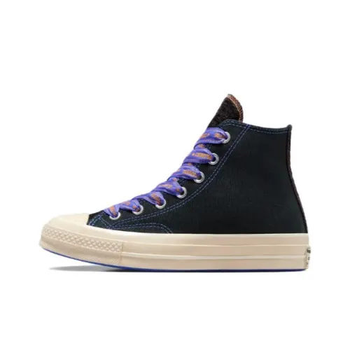 Converse 1970s High Top Canvas Shoes Unisex Black Purple