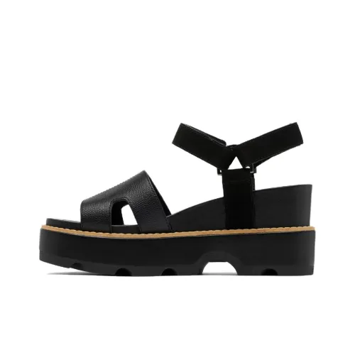 SOREL Joanie one Ремень Сандалии 7 см Женские Черные