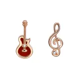 Гитара Note Серьги-гвоздики Red