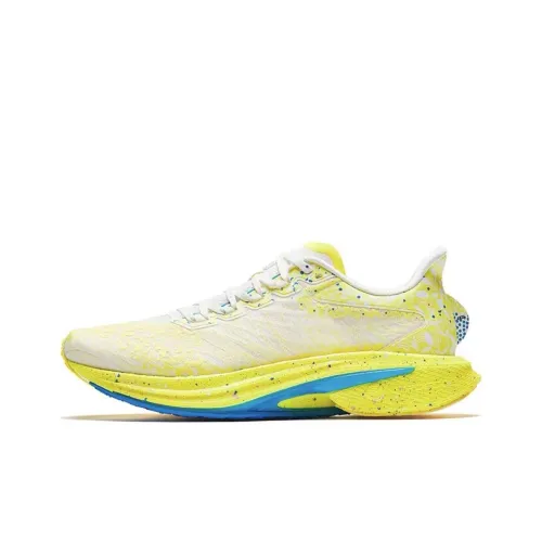 ANTA Mach 4,0 Амортизация Устойчивый к истиранию Дышащий Легкий Низкий Топ Тренировочные Беговые кроссовки Мужские Белый Желтый