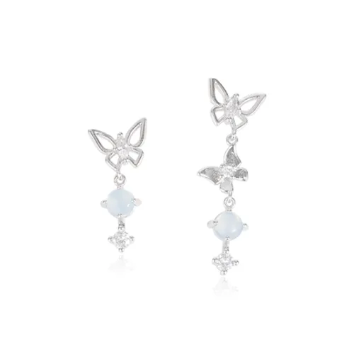 Tkb Серьги-гвоздики из серебра 925 пробы женские