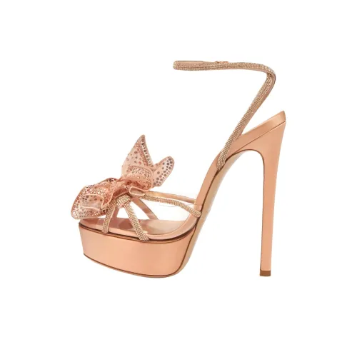 Casadei FLORA One Sandals with Strap 14cm Women's Pink