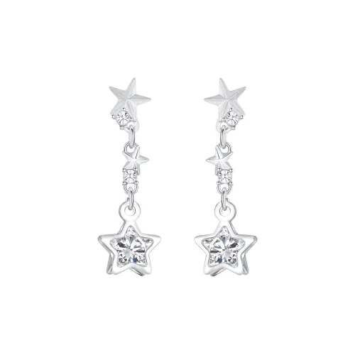 CLARKIA FLOWER Alloy Resin S925 Silver Stud Earrings Women's