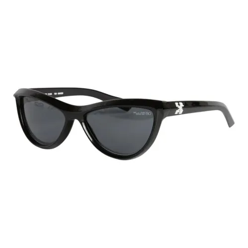 Off Белый кот Eye Солнцезащитные очки Унисекс Черный