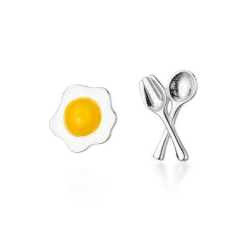 MUYAN Сплав Серьги-гвоздики Poached EGG Серьги-гвоздики Женские