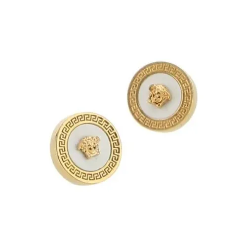 VERSACE Серьги с золотыми брассовыми заклепинами унисекс