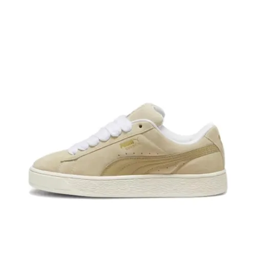PUMA Suede XL Устойчивые к истиранию Низкие Кроссовки для скейтбординга Женские Светлый хаки Коричневый