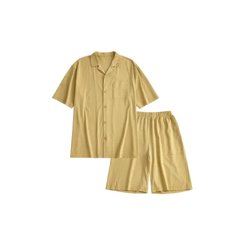 Peninsula City Пижамный комплект Мужской Матовый Золотой