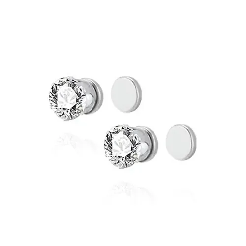 HOLLY RYAN UNIQUE Рefined Sparkling Fashion Minimalist Style Magnetic Stud Earrings Unisex