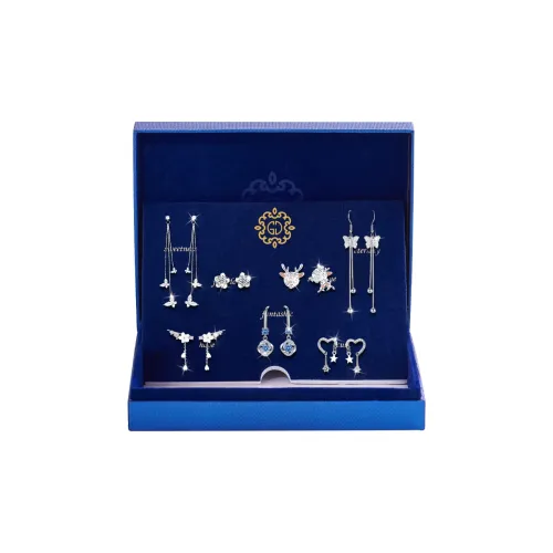 Серьги-гвоздики из серебра 925 пробы DJIN женские