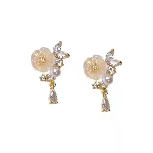 Серьги-гвоздики Vegetarian Alloy Women's