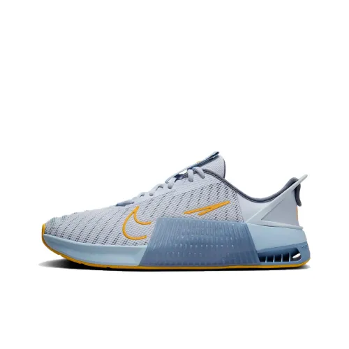 Nike Metcon 9 EasyOn Slip Resistant Abrasion Resistant Low Top Тренировочные Кроссовки Мужские Синий Желтый