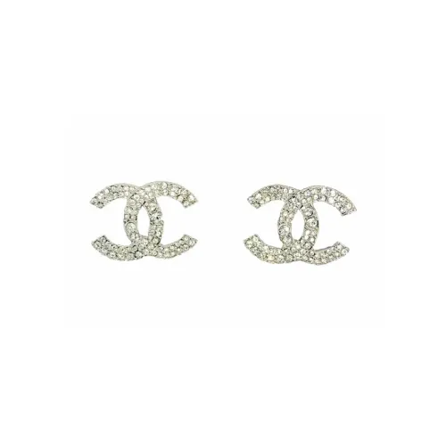 CHANEL Серьги-гвоздики Серебряные Женские