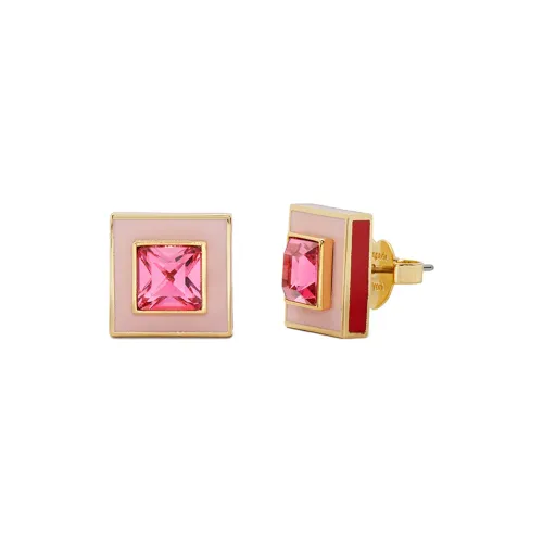 Kate Spade Copper Stud Earrings Women's Pink Kate Spade Медные серьги-гвоздики женские розовые