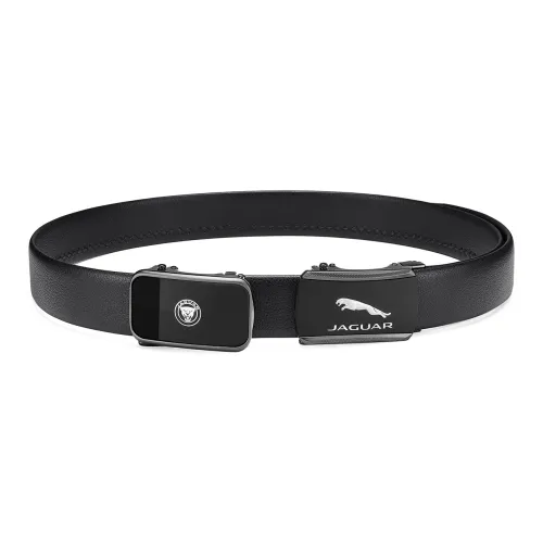 JAGUAR Ремни из коровьей кожи Мужской Черный Ширина 3,5 см