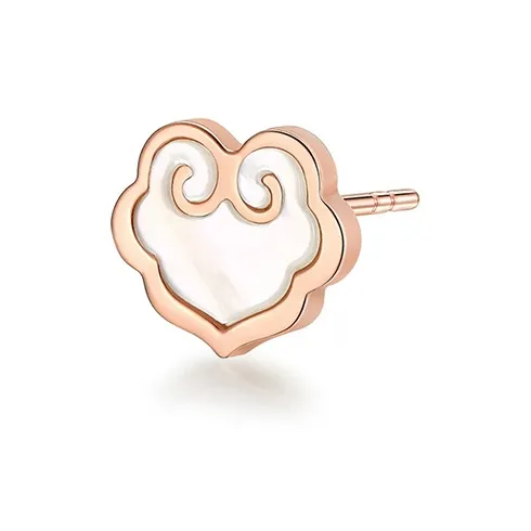 CHJ JEWELLERY 18K Золотые Серьги-гвоздики Женские