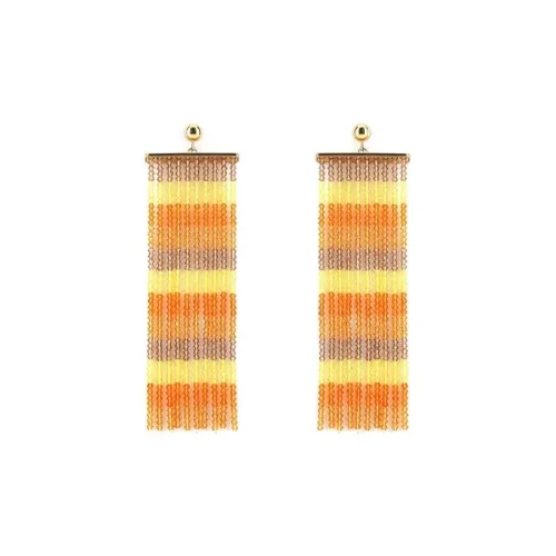 Jacquemus Искусственный хрусталь Серьги-гвоздики Апельсин Женские