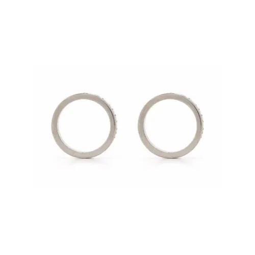 Maison Margiela Металлические серьги-гвоздики, серебряные, унисекс