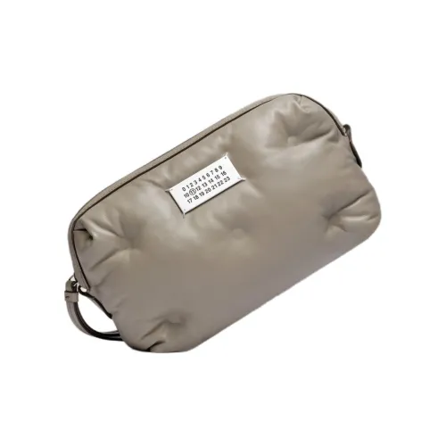 Maison Margiela Glam Slam Full Текстура Наппа Кожа Одно Плечо Через Плечо Клатч Унисекс Естественный