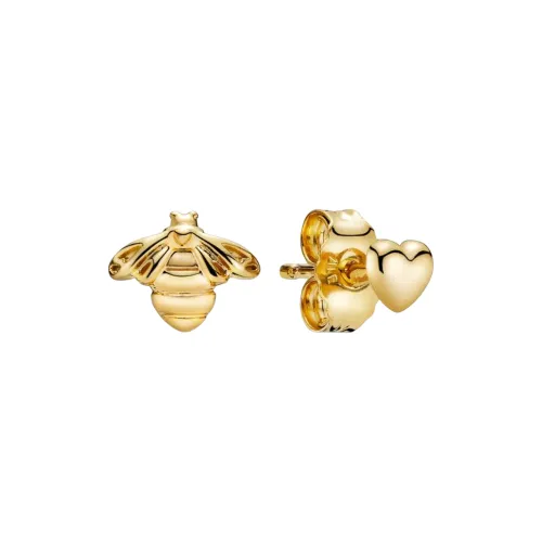 Pandora Серьги-гвоздики Желтые Женские