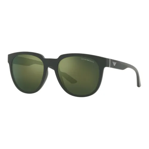 EMPORIO ARMANI Propionate SALT OVAL SUNGLASSES Мужской Черный