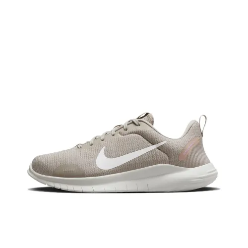 Nike Flex Experience Run 12 Амортизирующие Slip-resistant Низкий Топ Беговые кроссовки Женские Серый Белый