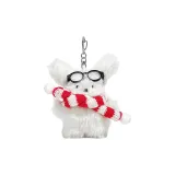 Шарф + Очки Маленький Молочный Собачий Брелок