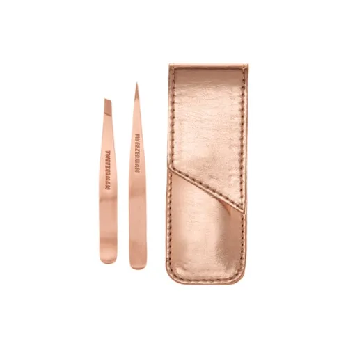 TWEEZERMAN Розовое золото Пинцет для бровей 2 шт