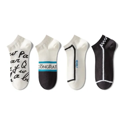 NAIER Низкие носки Мужские 4 упаковки смешанные цвета