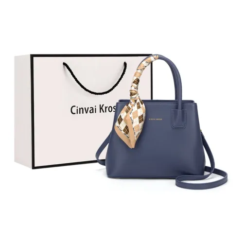 Simvay Clos Коровья кожа Сумка Сумка через плечо Тоут Средний Женская Экрю Синий