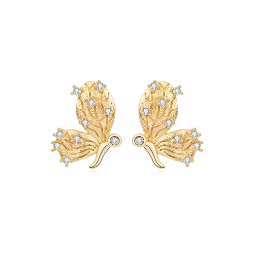 DOWER&HALL Циркон Серьги-гвоздики Женские