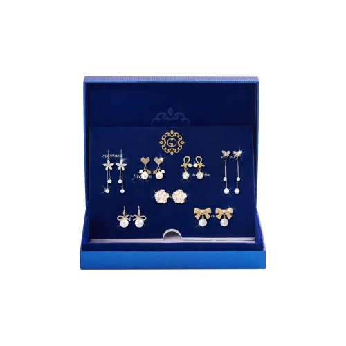 Серьги-гвоздики из серебра 925 пробы DJIN женские