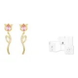 Тюльпан Серьги-гвоздики [Розовый, любимый, подарочная коробка]