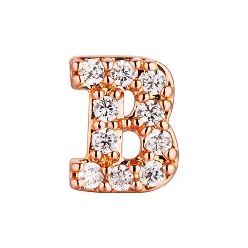 Glam Ever Серьги-гвоздики Розово-золотые Женские