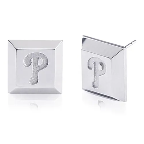 Серьги-гвоздики MLB Base Logo медные унисекс