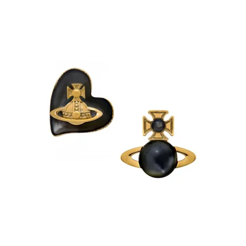 Vivienne Westwood THOMASINA Серьги с металлическими заклепками унисекс золото