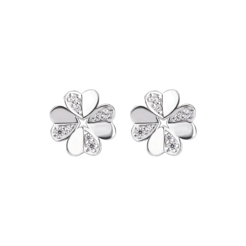 TRVMOE Серебряные серьги-гвоздики женские