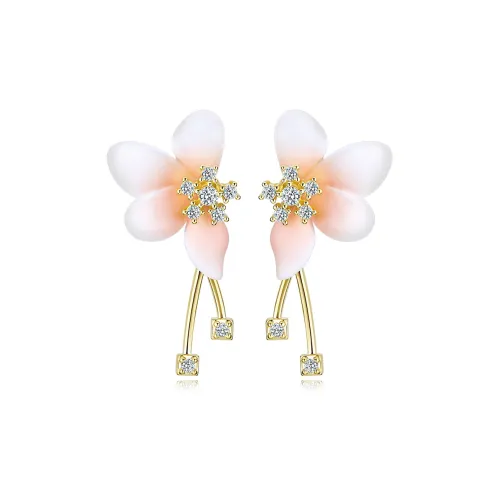 STYLEJING Серьги-гвоздики Золотые Женские