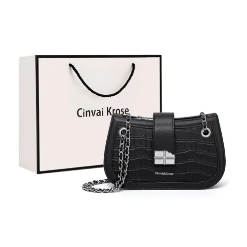 CinvaiKrose Сумка через плечо из коровьей кожи с синтетической кожей маленькая женская сумка экрю коричневый черный