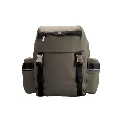 lululemon Нейлон Рюкзак Мини Унисекс Зеленый Серый и Черный