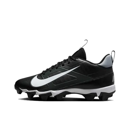 Nike Alpha Menace 4 FG Твердый грунт устойчивый к истиранию дышащие футбольные бутсы мужские черные и серые
