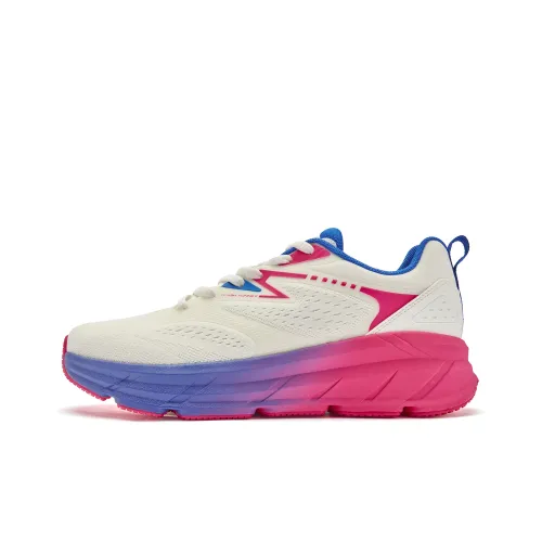 QIAODAN Omiya Беговые кроссовки Низкий топ Айвори Лайтинг Теннис Розовый Мужской